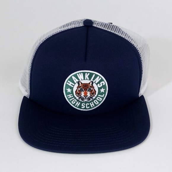 Nike x Stranger Things Hawkins High Trucker Hat (Navy/White) - Picture 2 of 4